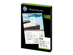 Kit cartucce HP 912 4 colori + 125 fogli 90gr.