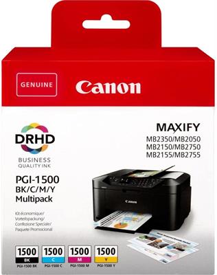 Canon multipack PGI-1500 nero/ciano/magenta/giallo