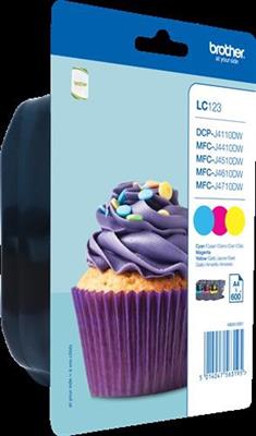 Brother LC-123-C M Y Multipack ciano/magenta/giallo