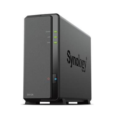 Nas Sinology DiskStation DS124 nero 1 vano Gigabit 2x USB