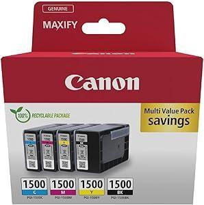 Cartucce Canon PGI-1500 Multipack nero/ciano/magenta/giallo