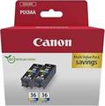 Cartuccia Canon CLI-36 Multipack differenti colori 2 pezzi