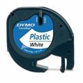 DYMO - LetraTag Tape 12mm x 4m (Black on white)