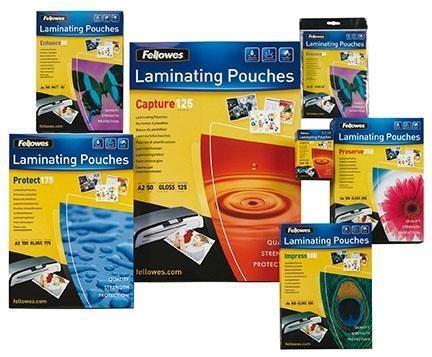 FELLOWES FOGLI PER PLASTIFICARE 80 MICRON PACK 100 PEZZI
