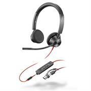 Cuffie POLY BLACKWIRE 3325 USB-C/A + AUX 3,5 mm