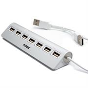 HUB NILOX 7 PORTE USB 2.0 - ALLUMINIO