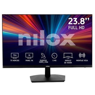 Monitor Led NILOX 23.8 FHD/VA/HDMI/VGA/5ms
