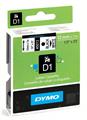 DYMO 45013 Nastro D1 autoadesivo Nastro Nero su bianco