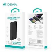 POWER BANK DEVIA 10.000 MAH 37W NERO