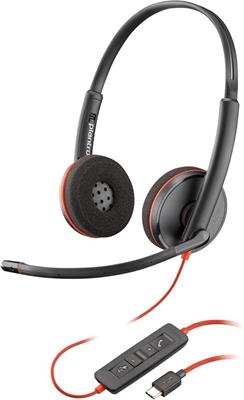 HP Poly Cuffia Stereo USB-C Blackwire 3220
