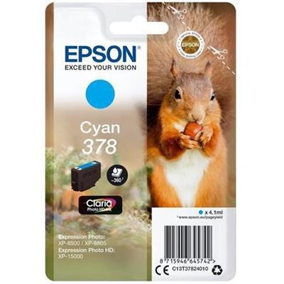 Cartuccia Epson 378 ciano (C13T37824010) resa 360 pagine