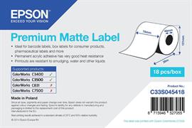 ROTOLO CARTA CONTINUA ADESIVA EPSON PREMIUM MATTE 76MMX25M