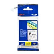 Nastro Brother TZe-111 nero su trasparente 6 mm larghezza