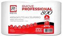RMove Bobina Doppia Professionale 800 2Veli Pura Cellulosa