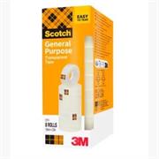 Nastro Adesivo Trasparente 3M Scotch 8 Rotoli (19 mm x 33 m)