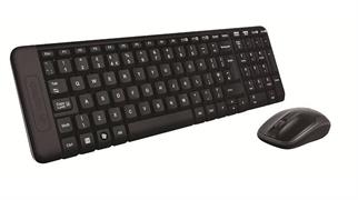 Logitech MK220 TASTIERA + MOUSE WIRELESS NERA (920-003721)