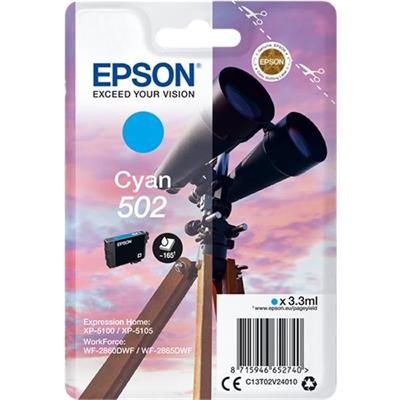 Cartuccia Epson 502 ciano (C13T02V24010) resa 165 pagine