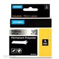 NASTRO DYMO RHINO ID1-9 NERO SU GRIGIO METAL. 9MM X 5,5M