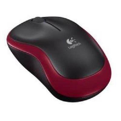 MOUSE LOGITECH M185 NERO/ROSSO WIRELESS