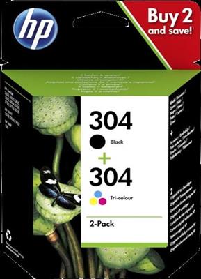 HP combo HP 304 nero+colore